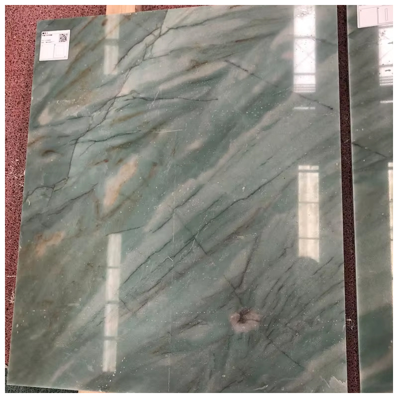 Brazilian Exotic Emerald Green Quartzite Polished Tiles