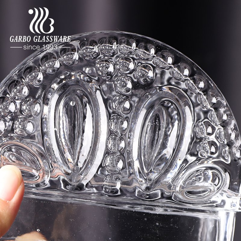 Wholesale China High White Bead Design Clear Glass Napkin Holder for Home Use