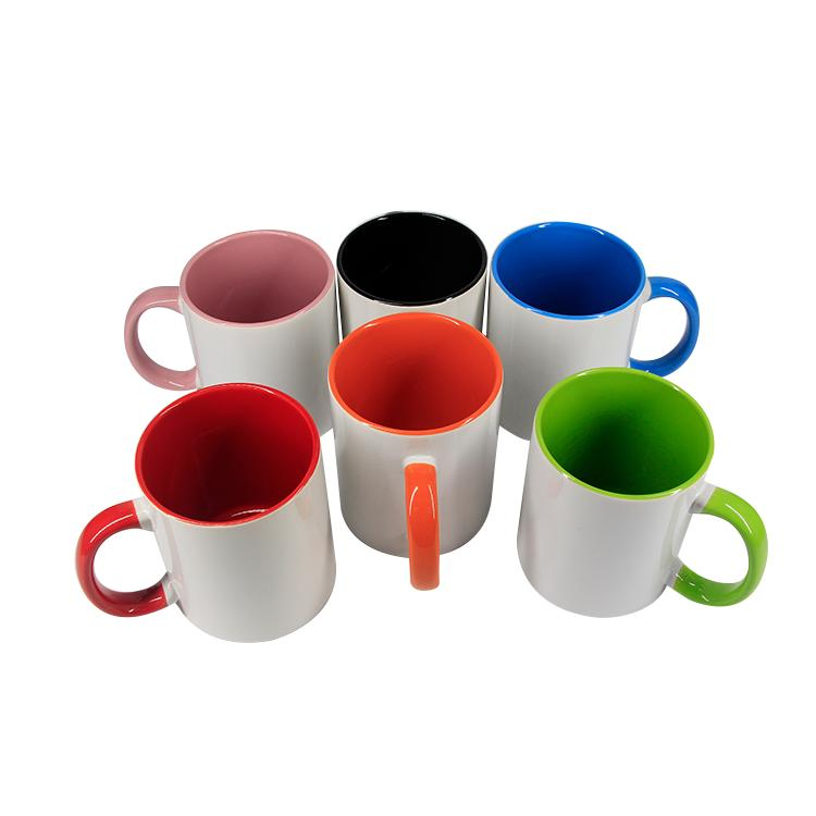 Wholesale Inner Color Sublimation Coffee Mug Personality Ceramic Mugs Valentines Gift