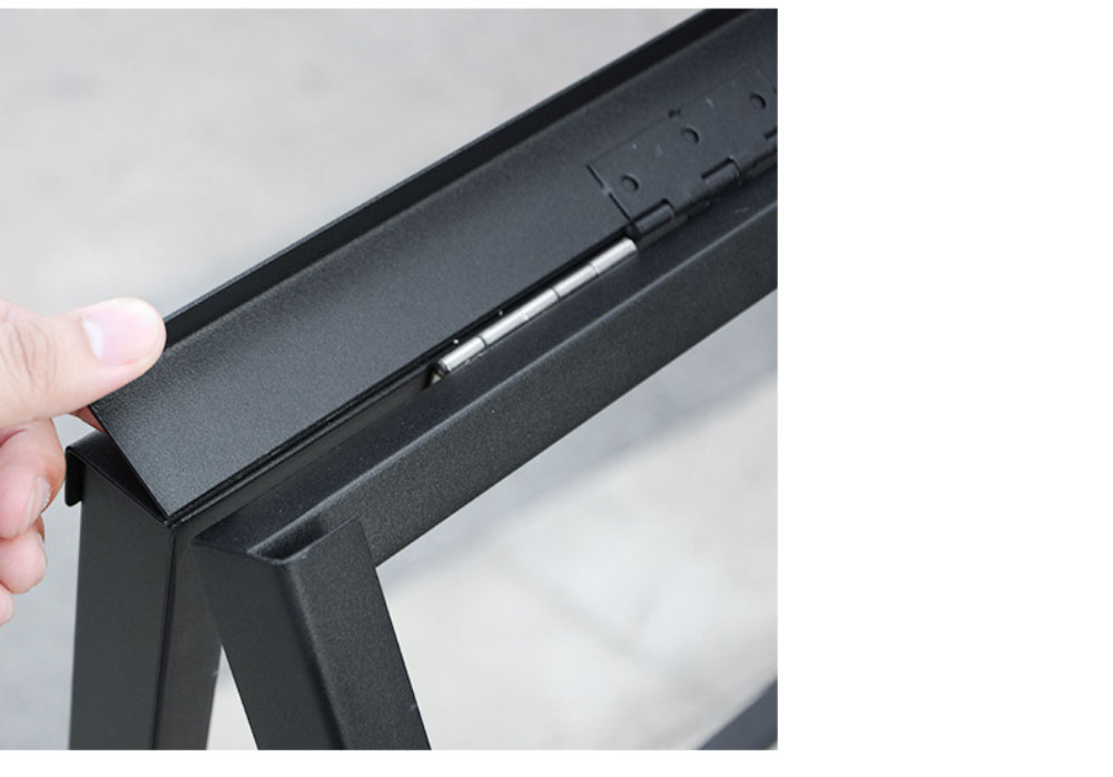 Outdoor Windproof Iron Double-Sided Poster Advertising Display Stand