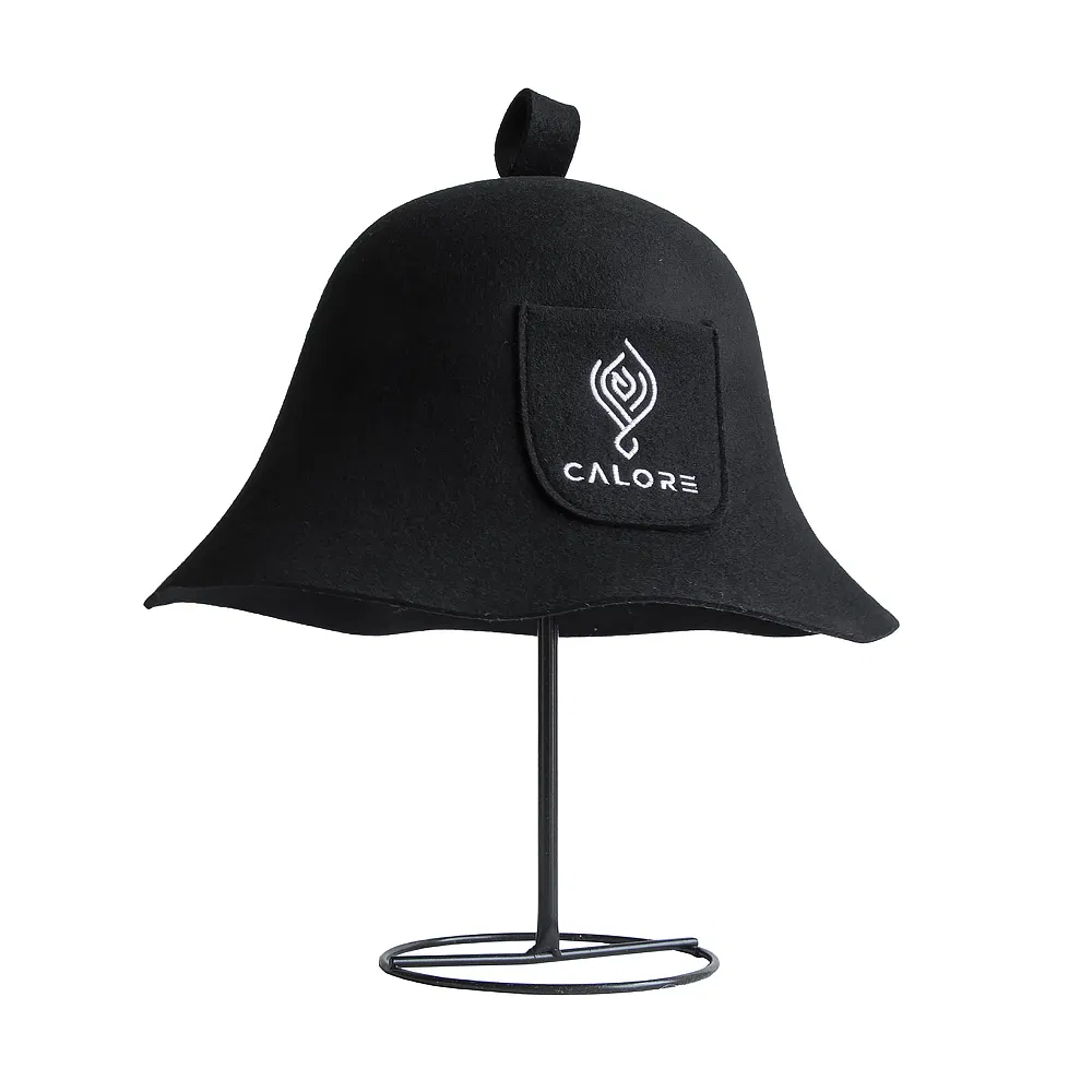 Eco-Friendly Natural Wool Sauna Headgear with Moisture-Wicking Fabric