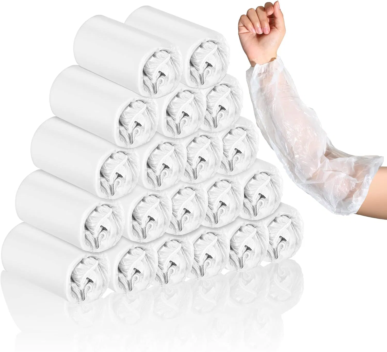 Clear Disposable Sleeve Cover, Protective Type, Suitable for Food Handling, Household Cleaning