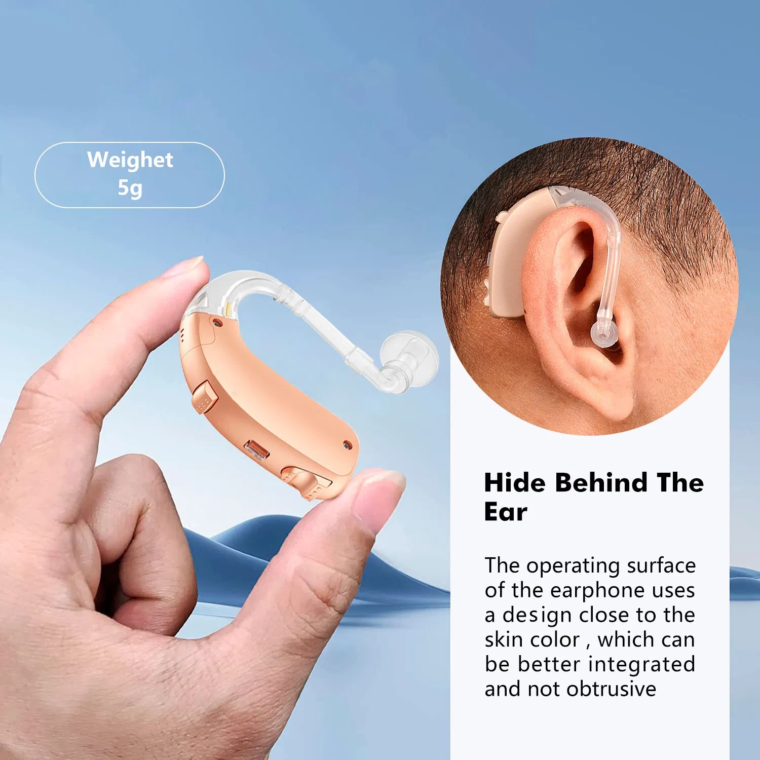 Цифровой слуховой аппарат Earsmate G26 с заушным креплением