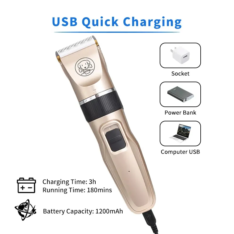 Professional Design Professional Barber Tool Stainless Steel Blade Rechargeable Electric Hair Clipper