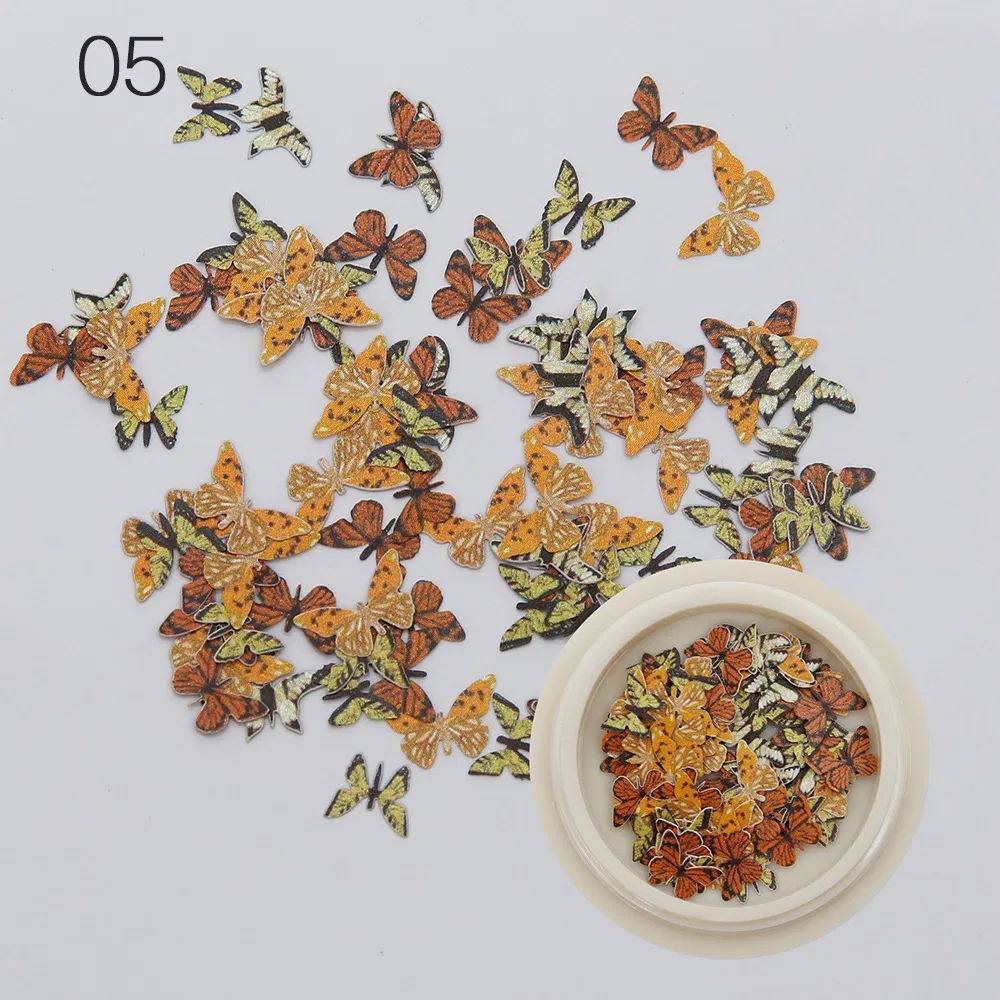 Mixed Wood Pulp Piece Animal Plant Color Flower Daisy Nail Art Decoration