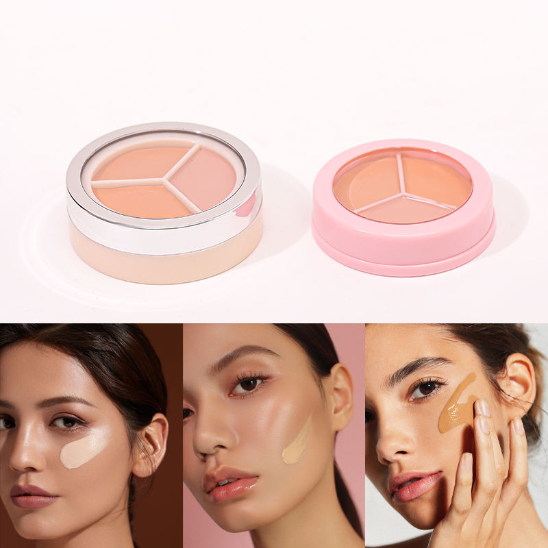 Ty-2026 Good Quality High Definition Private Label Bronzer Makeup Matte Finished 3 In1 Concealer Cream