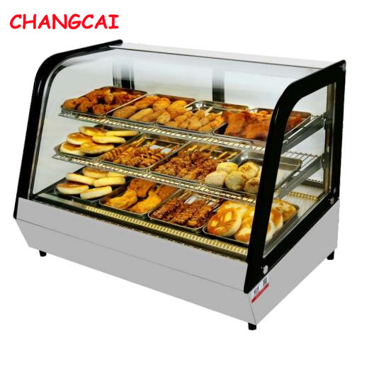 Ftc-150 Refrigerator Display Wholesale Curved Glass Desktop Refrigerated Cake Desserts Display Showcase