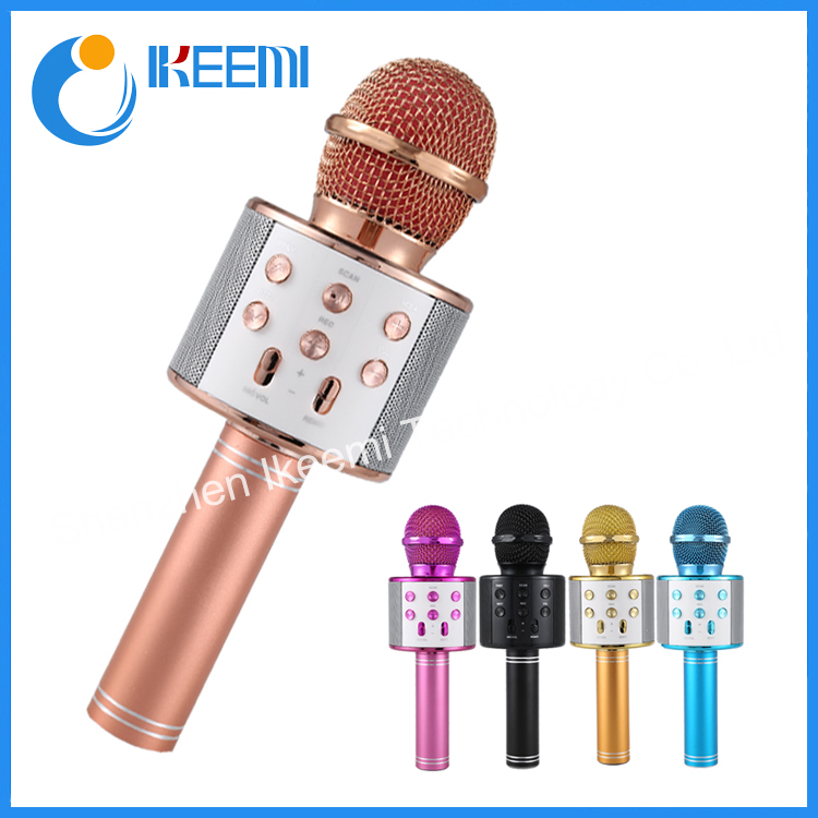 Wireless Karaoke Microphone Ws858 Speaker Microphone