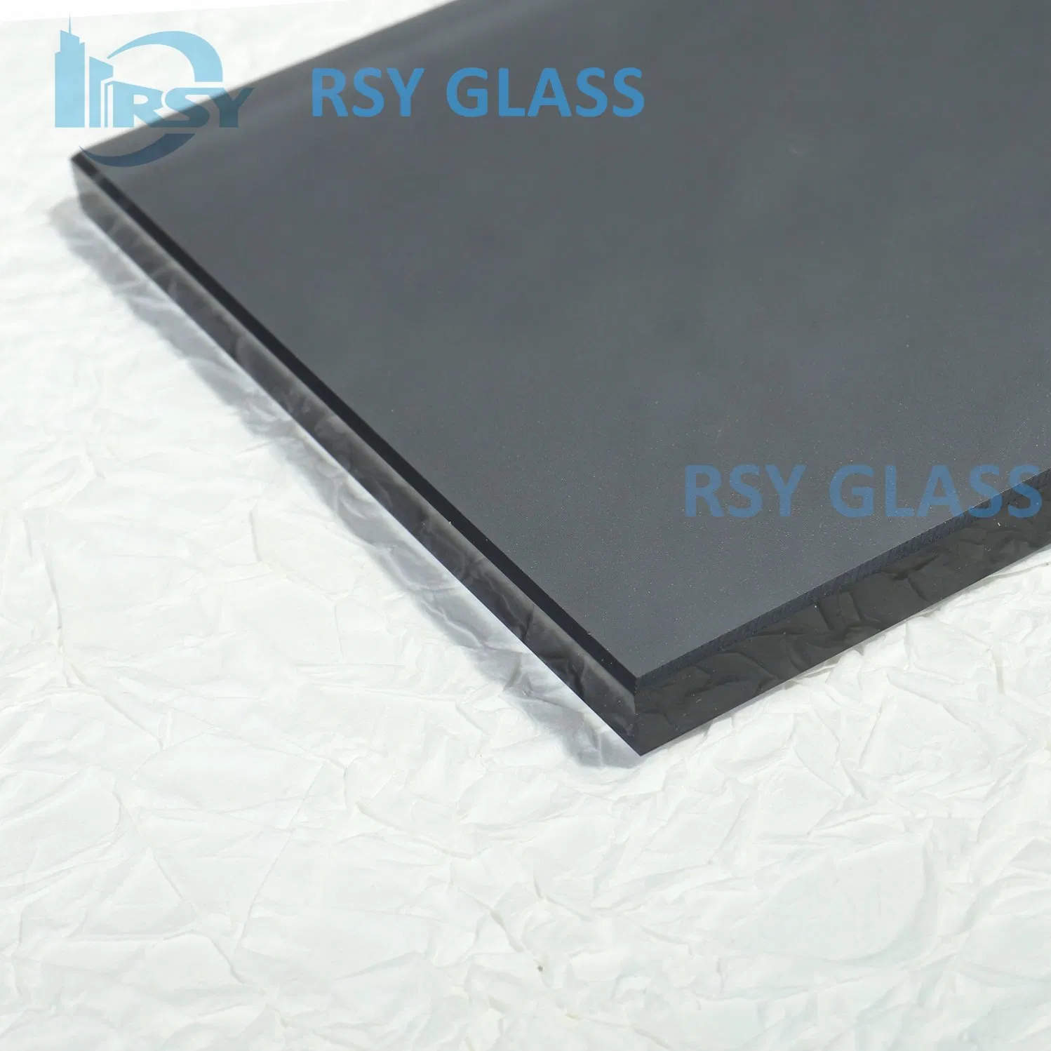 Dark Grey Color Acid Etched Frosted Glass 4mm-12mm