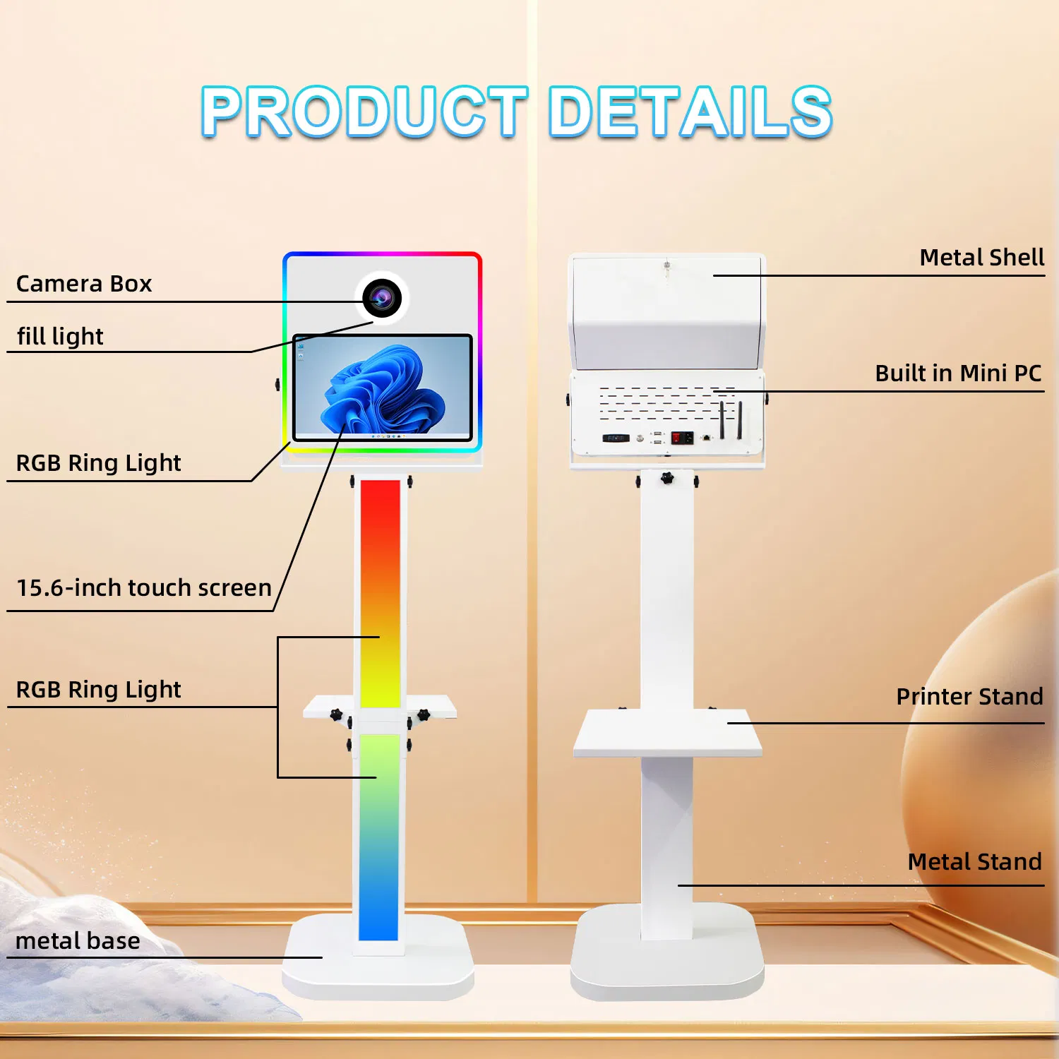 Фотобокс с сенсорным экраном 15.6 дюймов для DSLR-камер