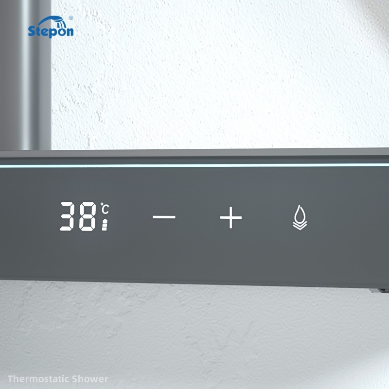 Stepon Thermostatic Shower with Accurate Control & Atmosphere Enhancing Light