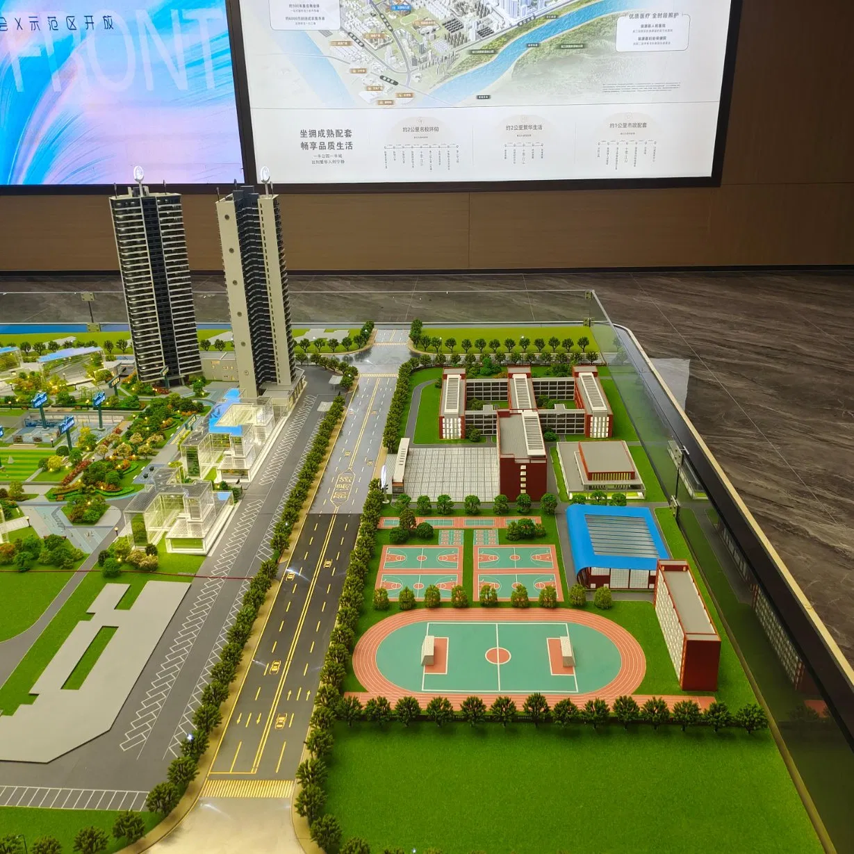 High Quality 3D Customized Large Residential Buildings Models for Sales Display