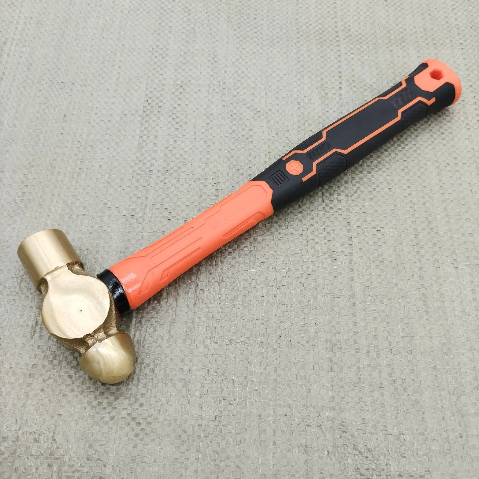 Mil-Spec Compliant Non-Sparking Ball Pein Hammer, Non-Magnetic Copper Alloy for Hazardous Area Machining