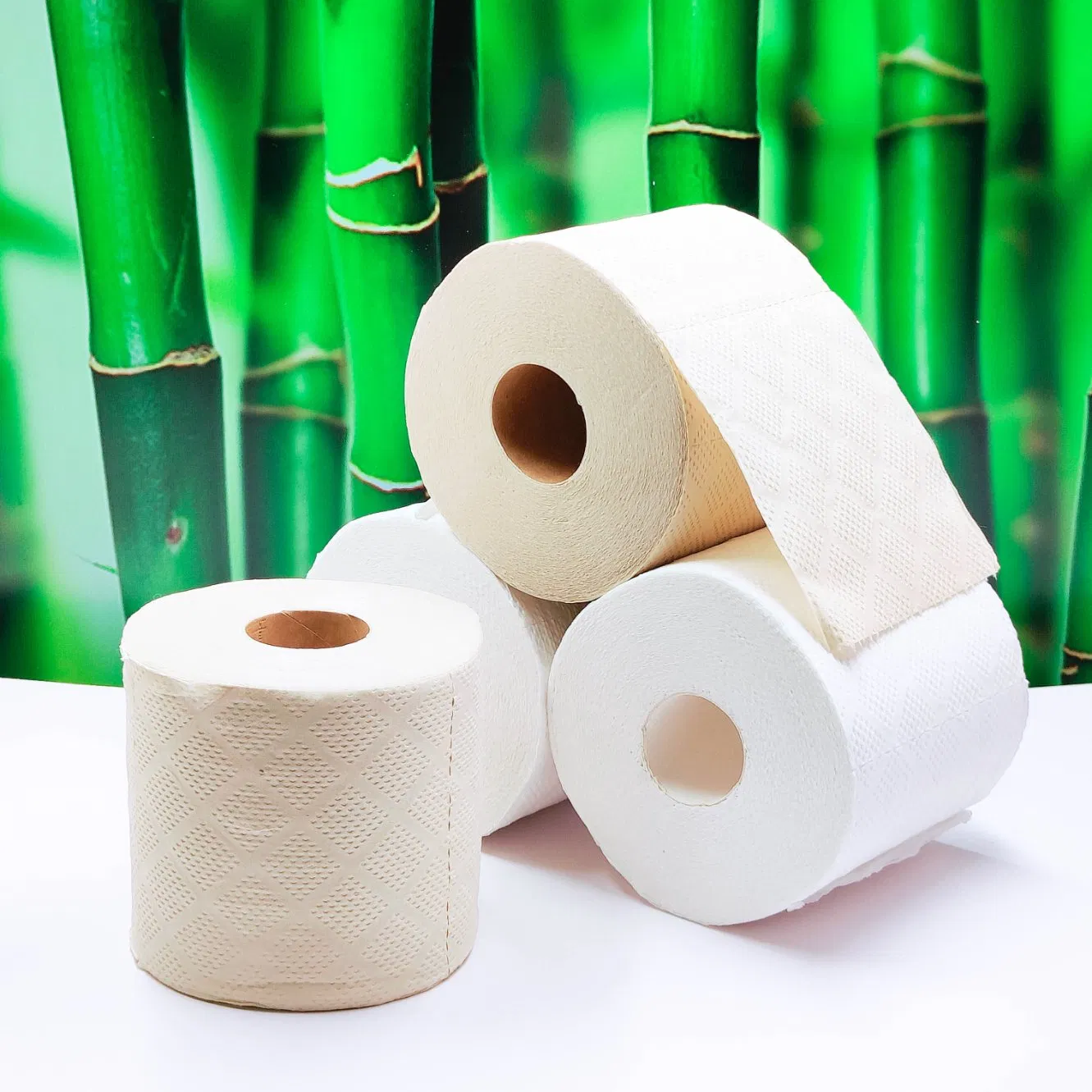 Manufacture Customizable Recycled Toilet Bath Jumbo Roll Bathroom Bamboo Towel Tissue Paper