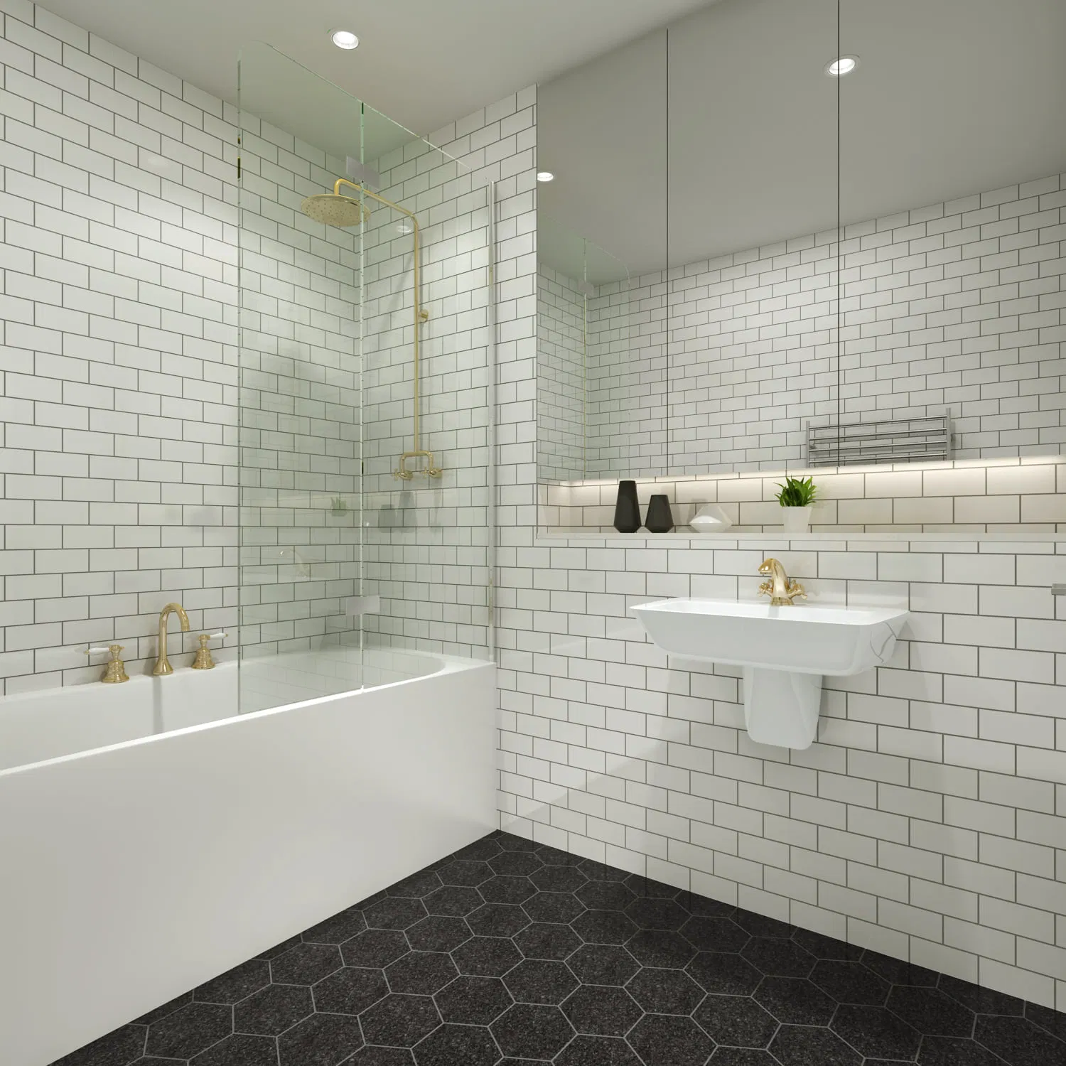 Frameless Shower Screen Walk in Shower Door Fixed Glass Panel 800-1200mm