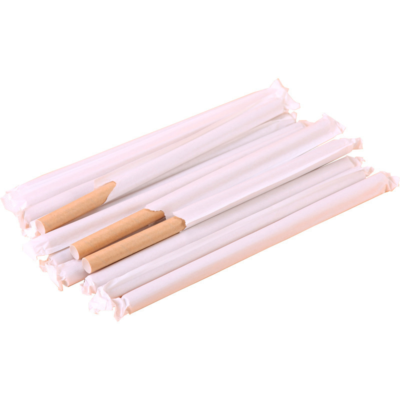 Amazon Hot Sell Biodegradable Kraft Straw, Eco-Friendly Paper Straws Kraft