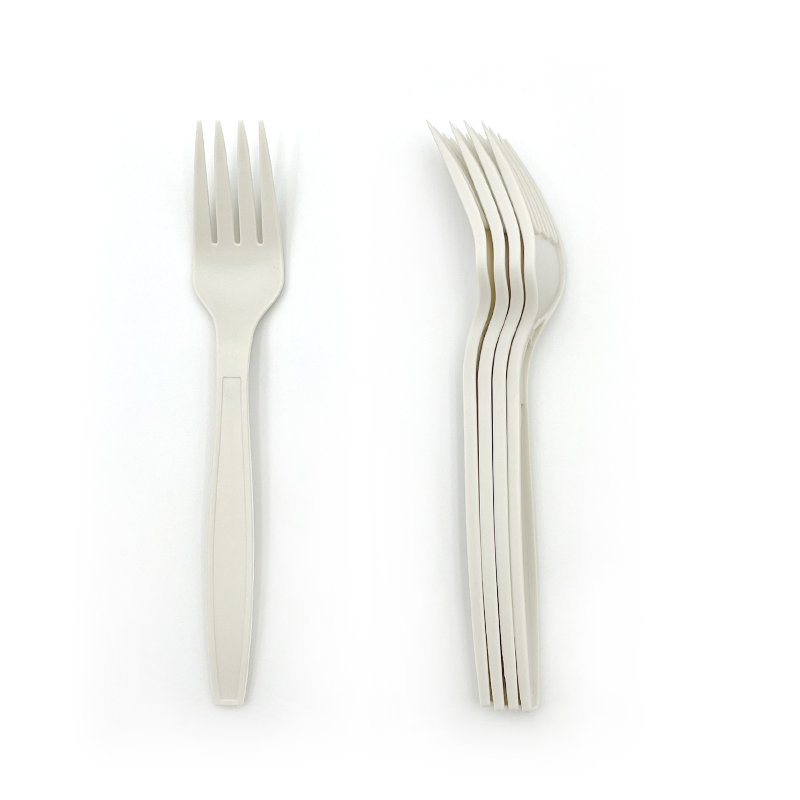Food Grade Eco-Friendly Biodegradable Forks Tableware Disposable Cutlery