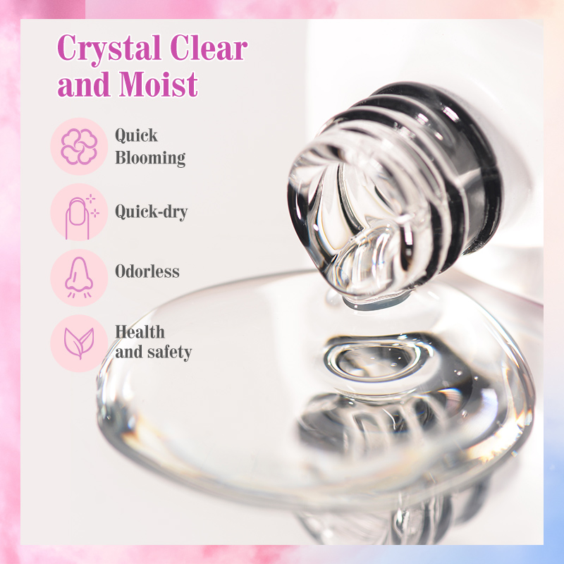 2025 New Arrival UV Blooming Gel Nail Polish for Nail Art Clear Blooming Nail Polish Gel