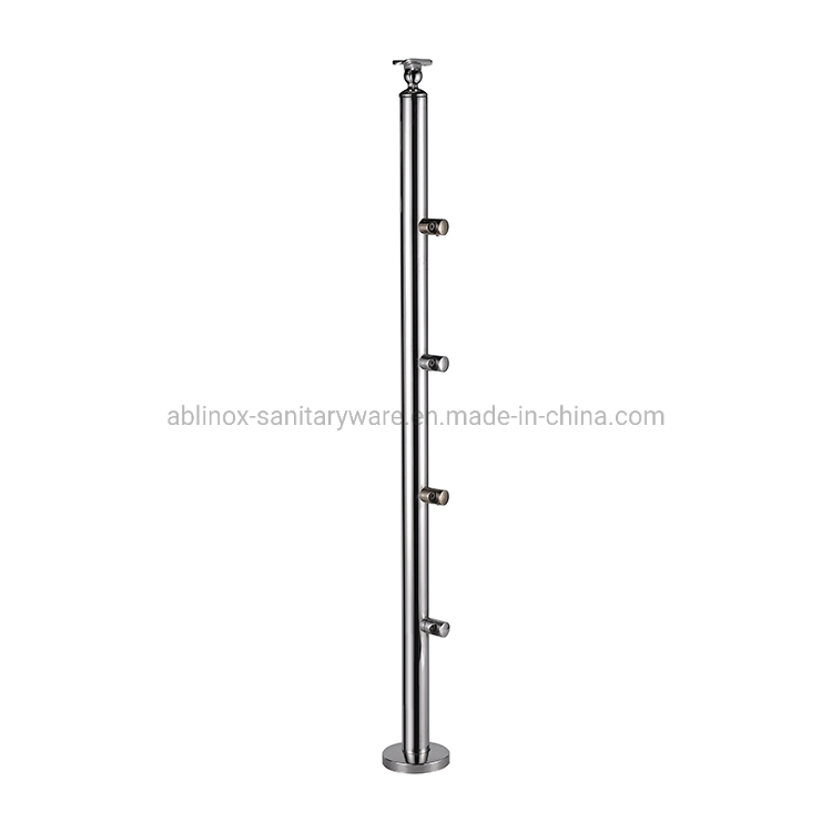Modern Balcony Glass Railing Stainless Steel Glass Stair System Handrail Balustrade Post System Stair Pool Railing