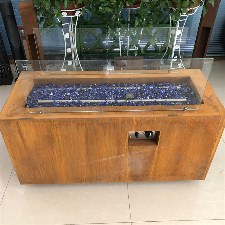 Metal Propane Fire Pit Fire Bowl Gas Corten Fire Table
