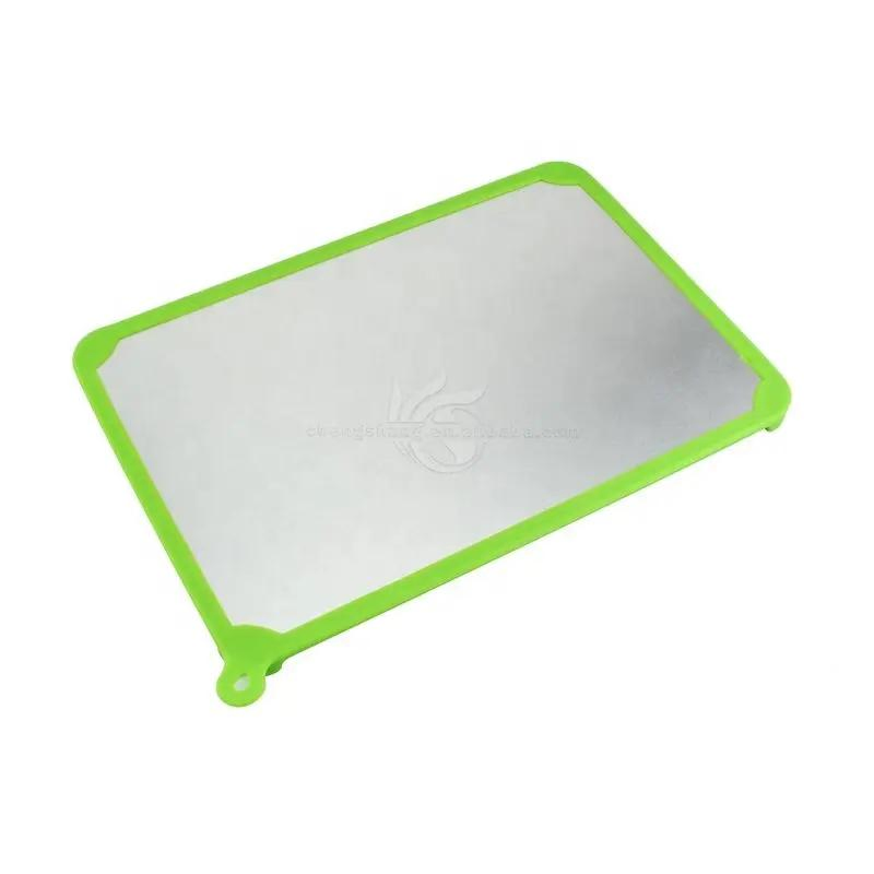 Доска для разморозки мяса и заморозки с силиконовым бортом