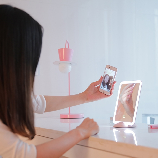 Portable LED Lighting Night Light Makeup Mirror
