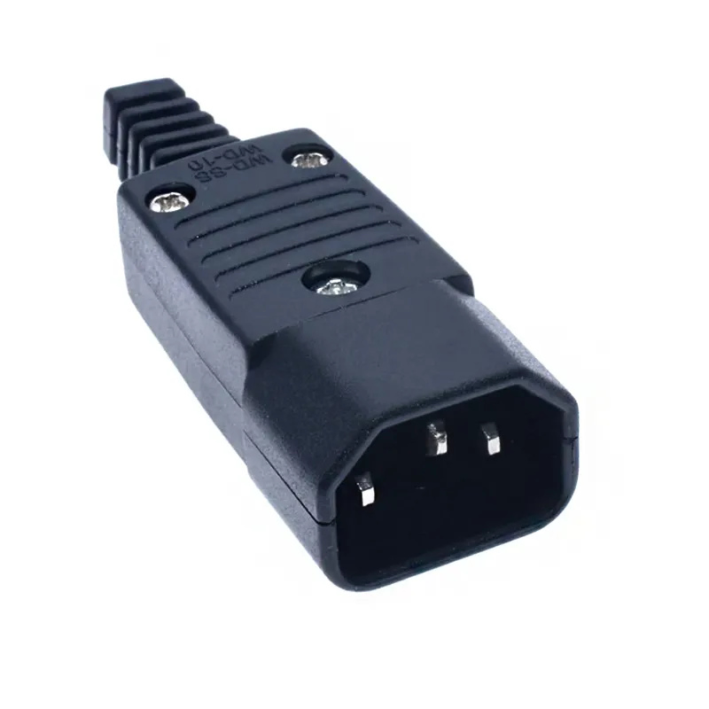 IEC C15 C14 Power Connector 10A 3 Prong Electric Plug Adapter Female Male Wiring Industrial IC Work Accessories
