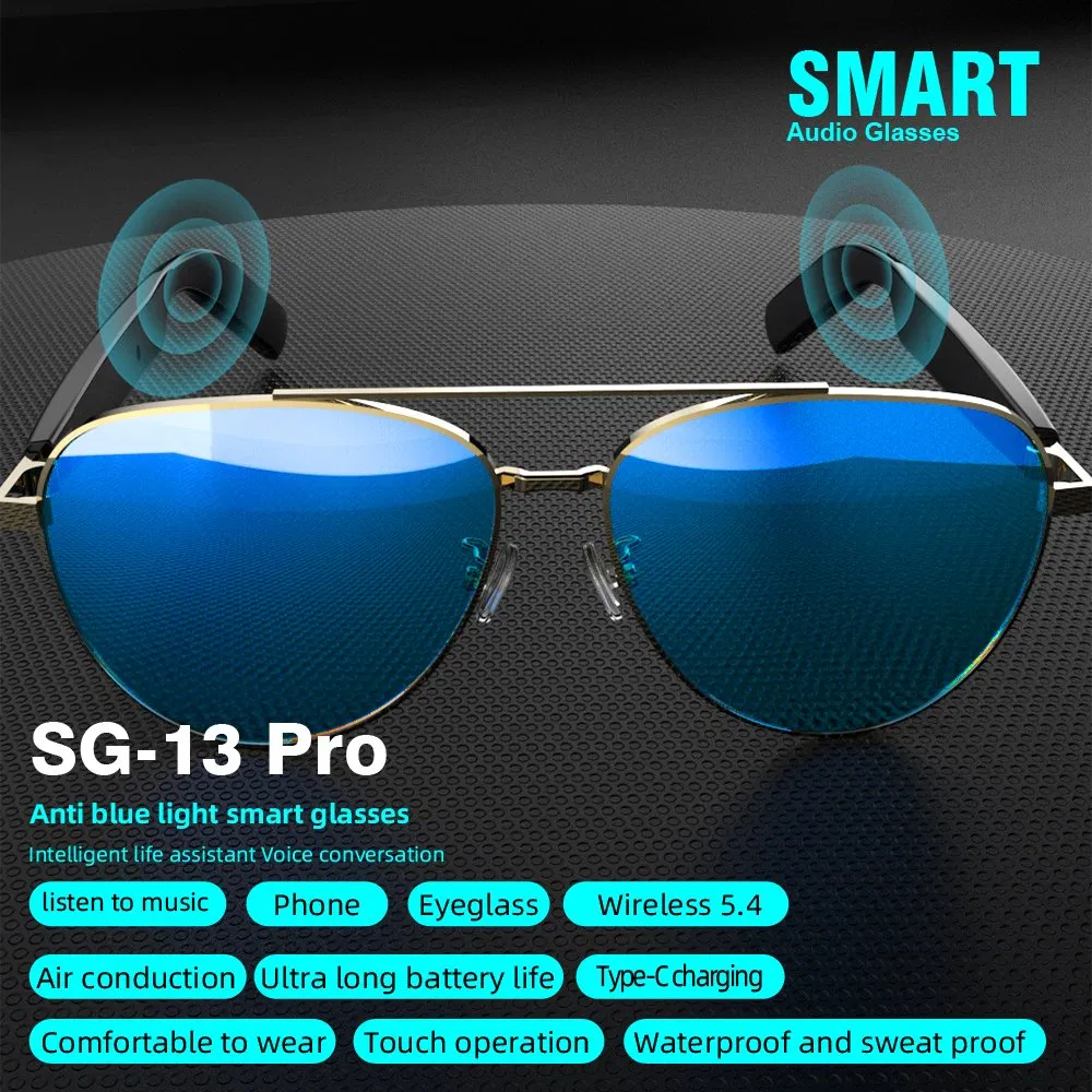 SG13PRO Smart Glasses Bt Call Touch Control Waterproof Music Play Wearable Headset