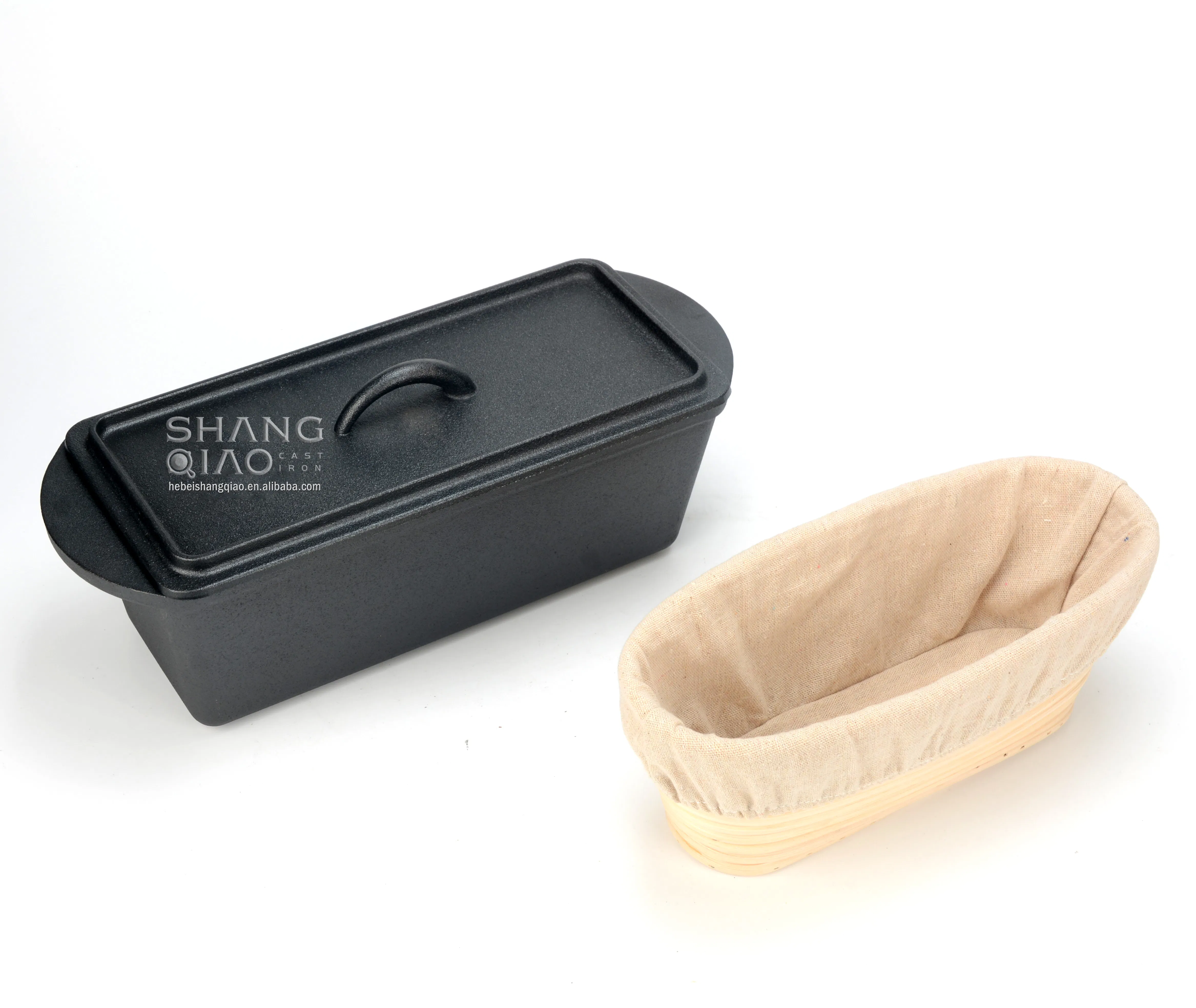 Чугунная прямоугольная форма для выпечки хлеба