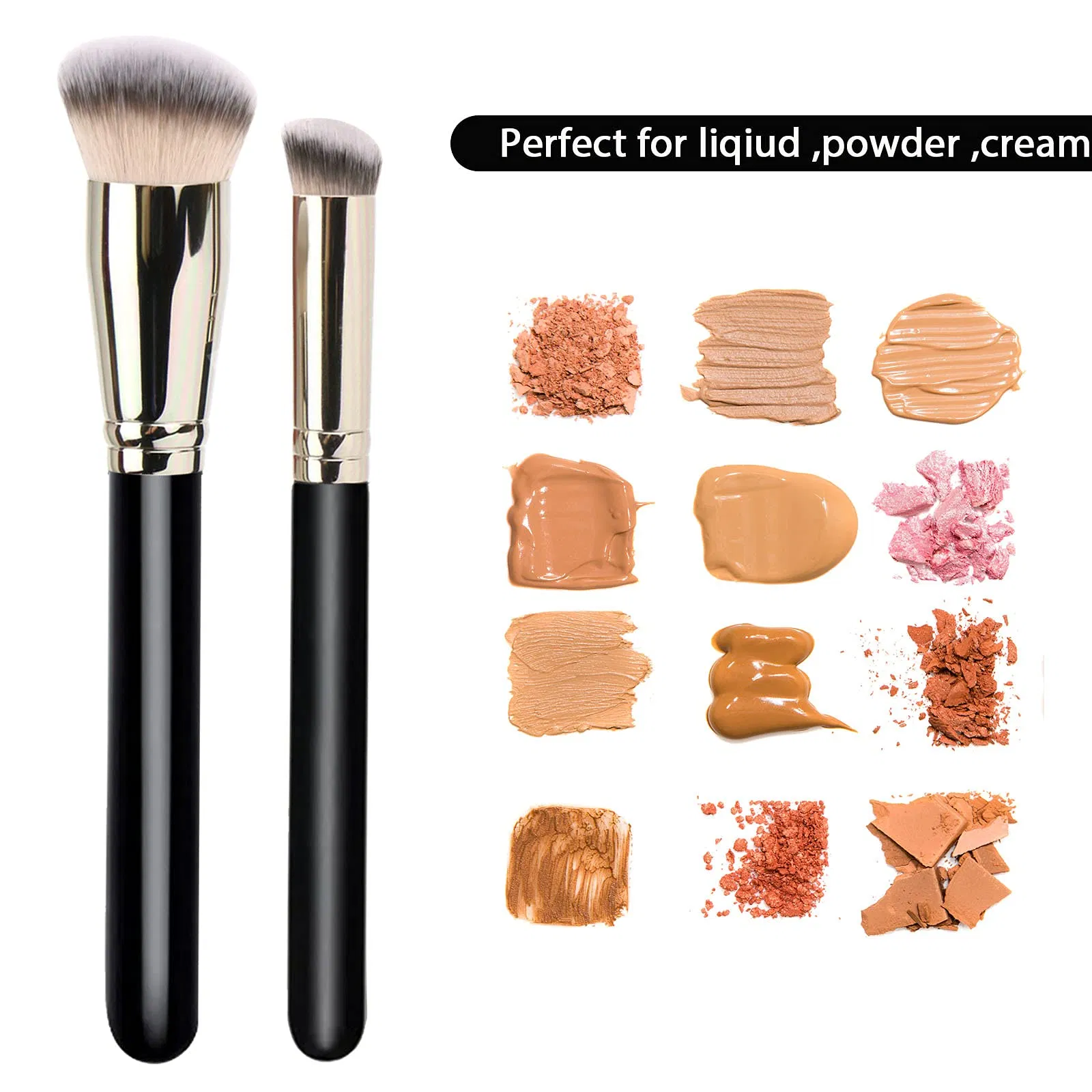 PRO Foundation Brush and Flawless Concealer Brush Makeup Brushes