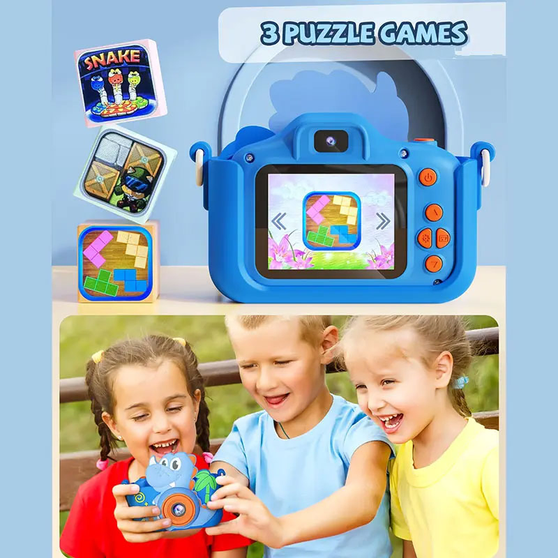 Fun Animal-Themed Selfie Camera for Kids' Birthday Gifts Interactive Cartoon Selfie Camera for Kids' Birthday Parties
