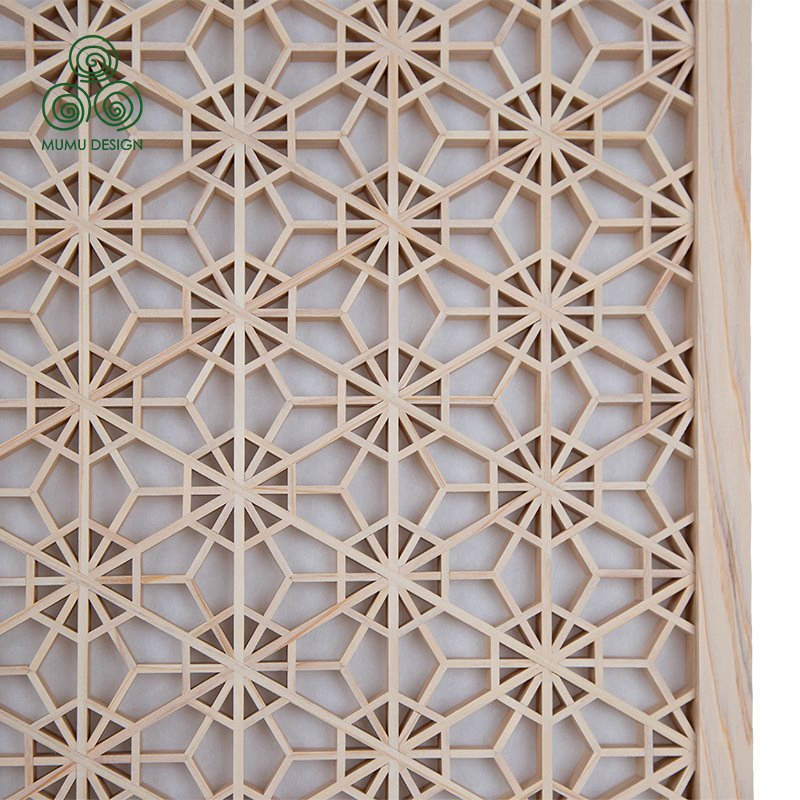 Artisan Wood Decorative Wall Screen Panel Kumiko