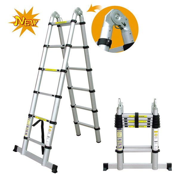 GS Approved 14 Steps 4.4m Aluminum Telescopic Ladder