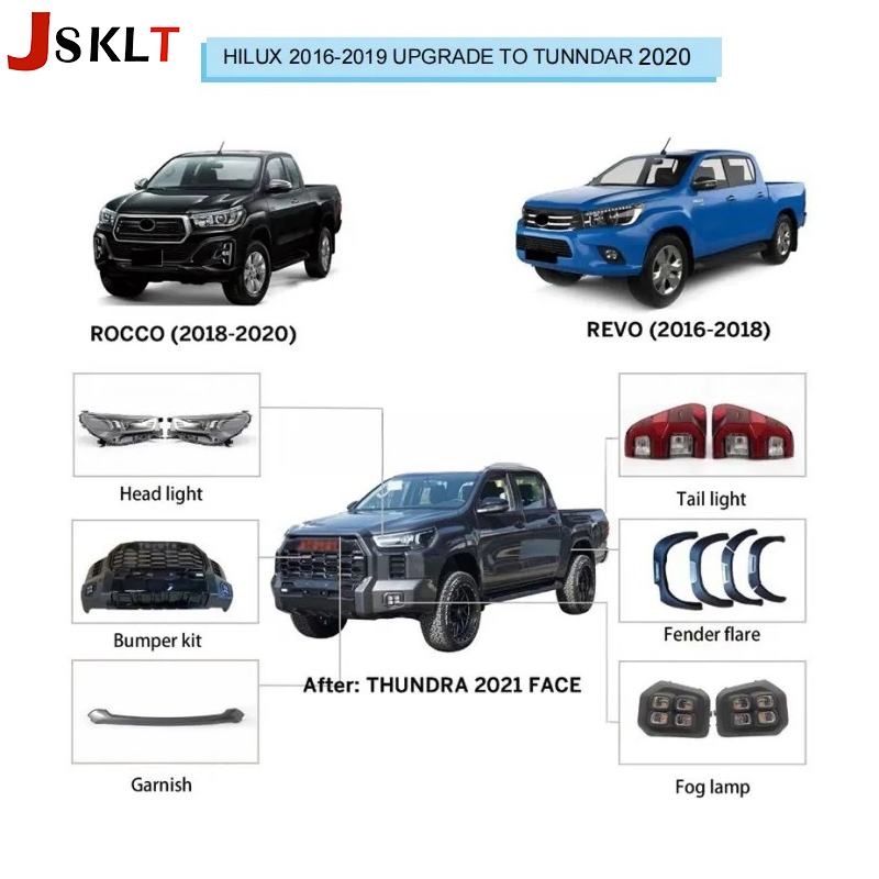 Jsklt Hilux Body Kit 2016-2020 Upgrade 2021 Tundra Body Kit