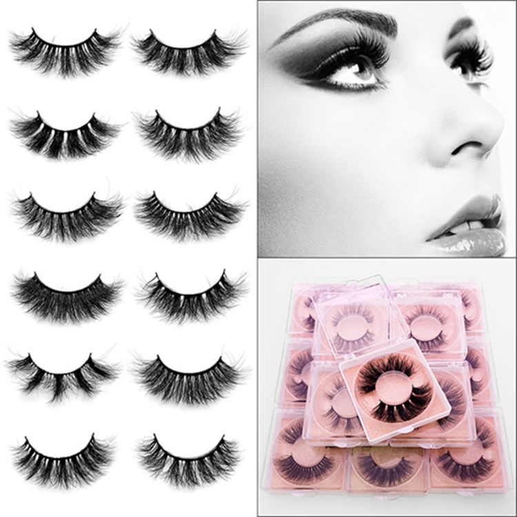 Wholesale Vendor 10-25mm Eyelashes 3D Mink Eyelash with Eyelash Box Packaging