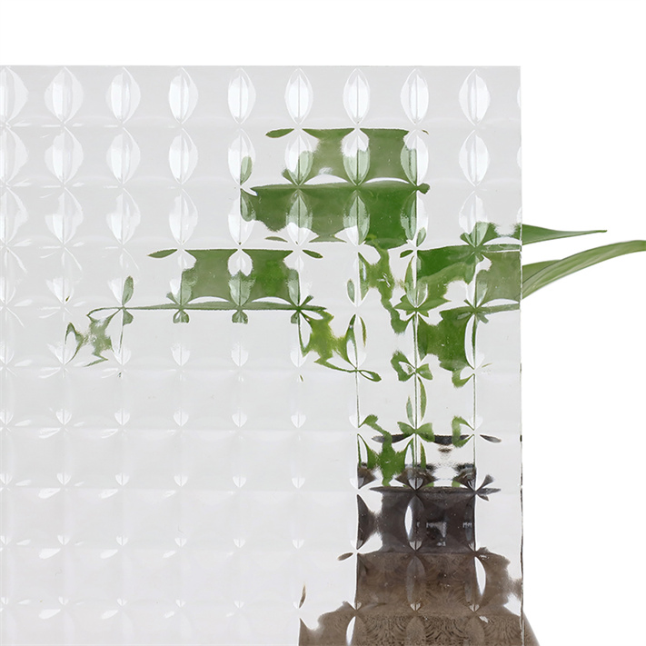 5mm 6mm 8mm Ggg Clear Moru Fluted Textured Reed Pattern Glass