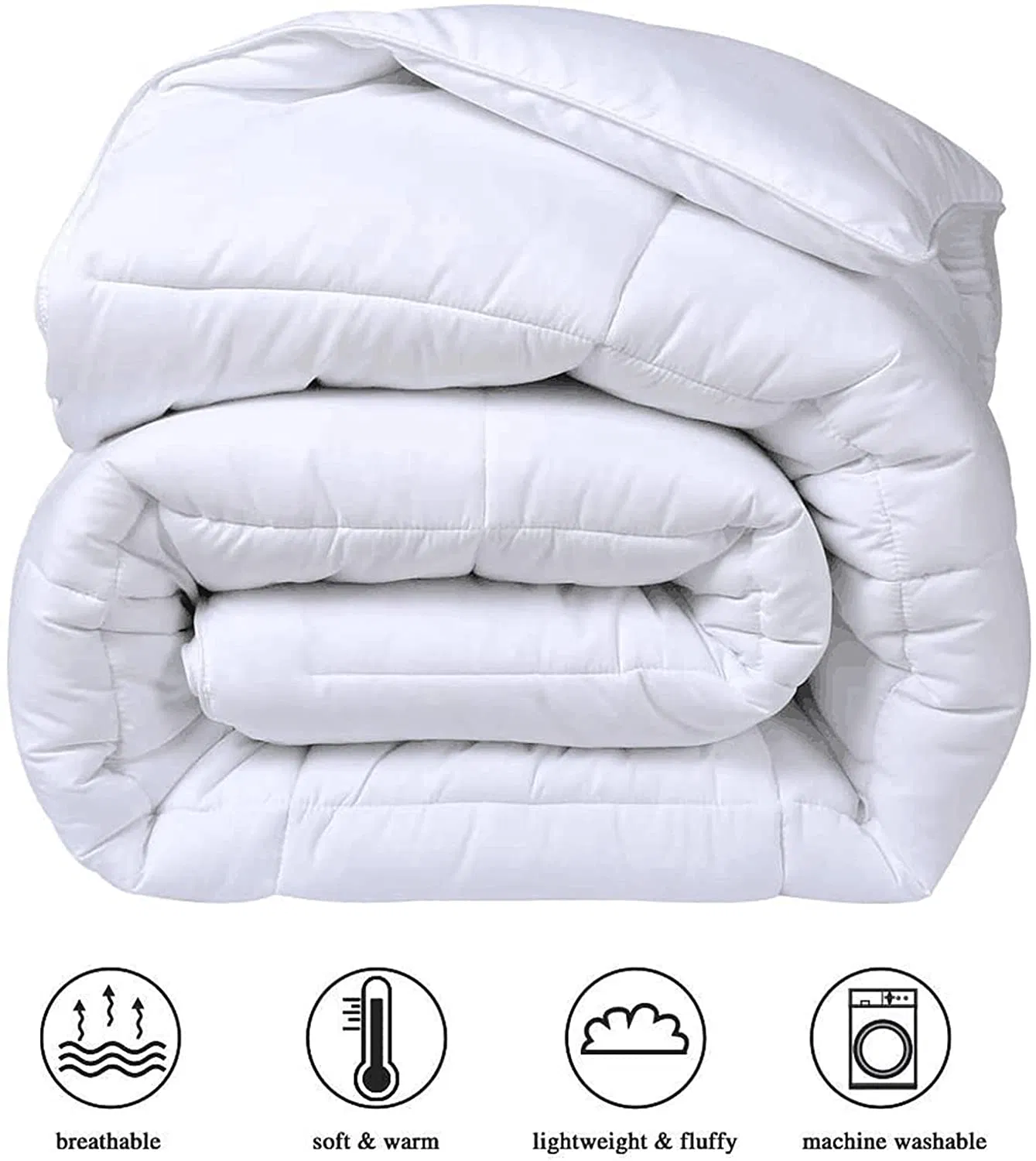 Cooling Comforter Breathable Reversiblequilted Duvet Insert with Corner
