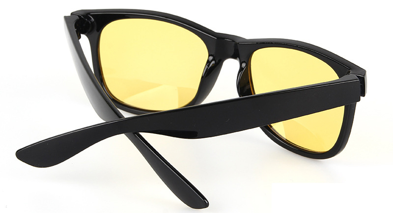 Manufacturier Custom Classical Night Vision Sun Glasses Fashion Yellow Lenses PC Sunglasses