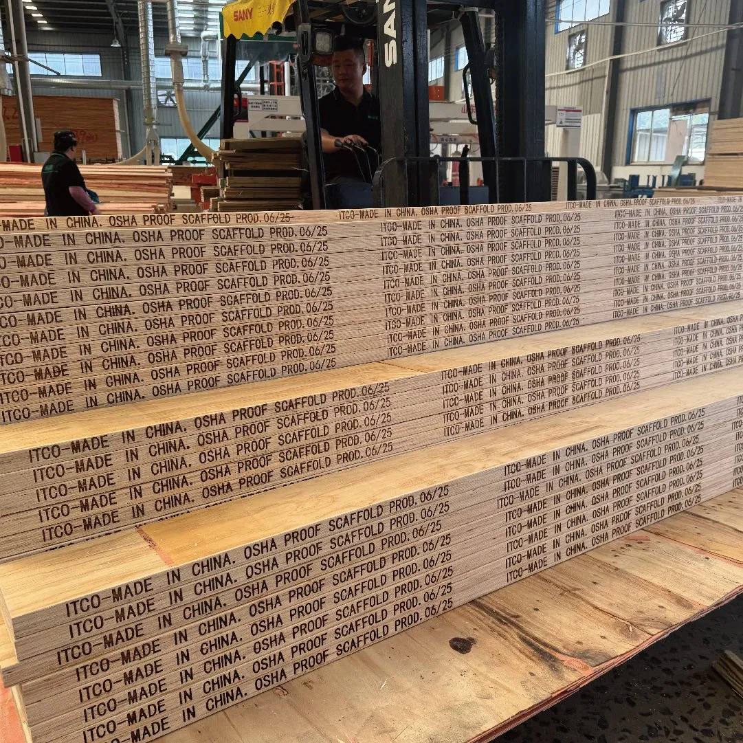 Pine Wooden Timber Lumber Beam Construction 225*4000mm LVL Scaffold Plank