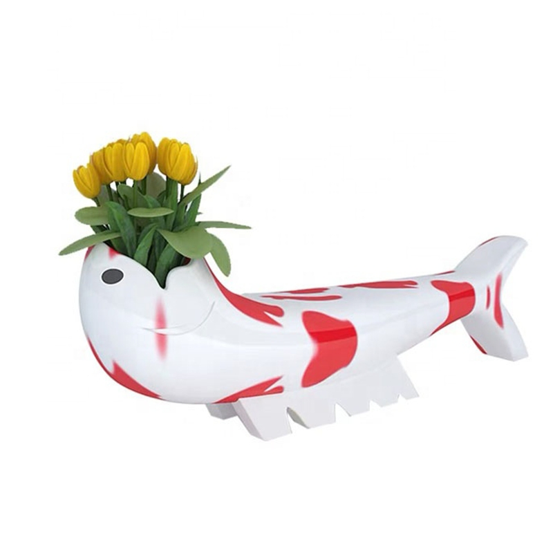 Custom FRP Shopping Mall Leisure Seats Fish Park Flower Pot Chairs