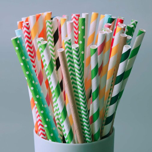Food Grade Multi Color Disposable Eco-Friendly Biodegradable Paper Straws