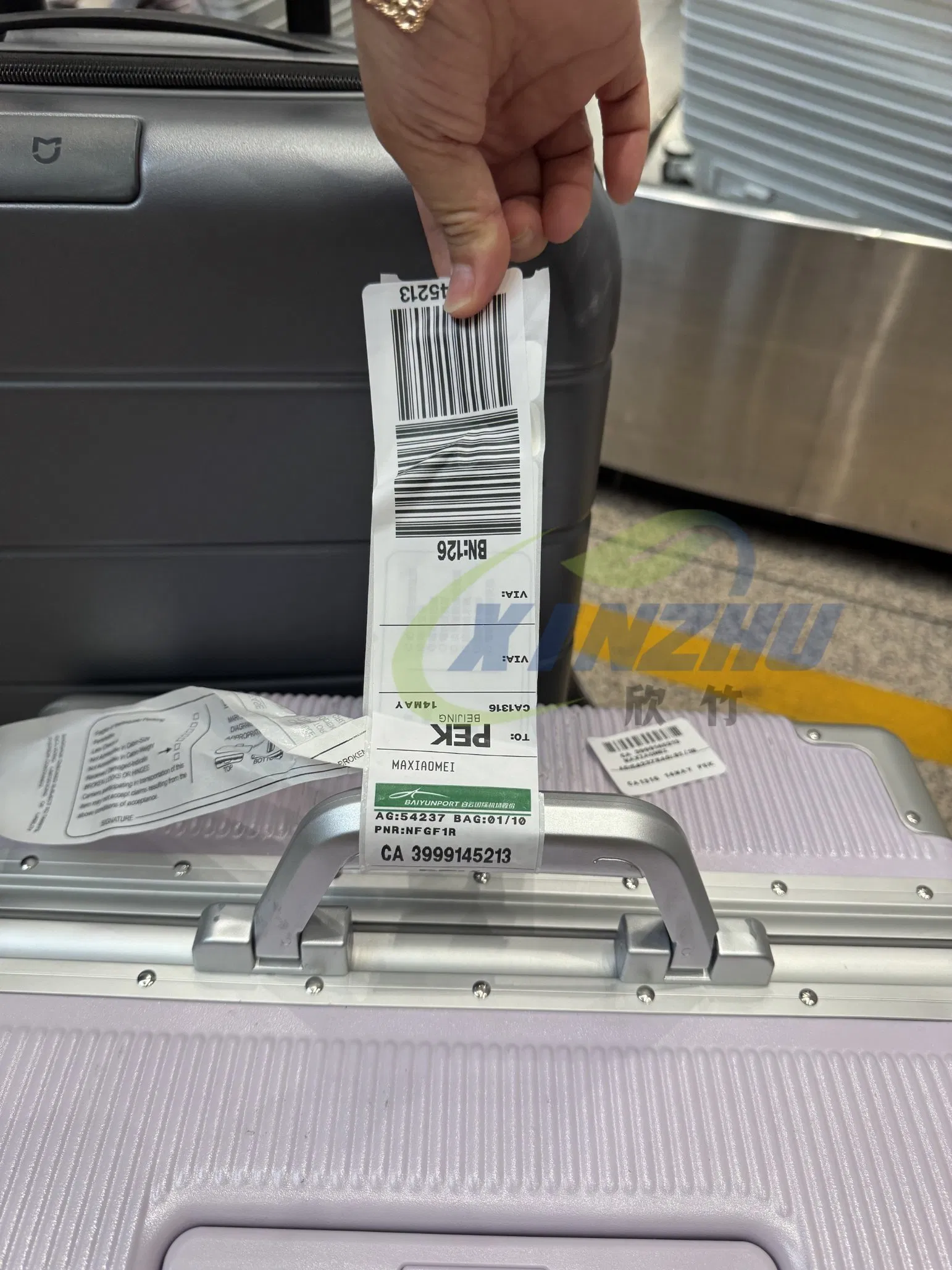 Eco-Friendly White Thermal PP Label Materials Airport Baggage/Luggage Tag - Tear-Resistant