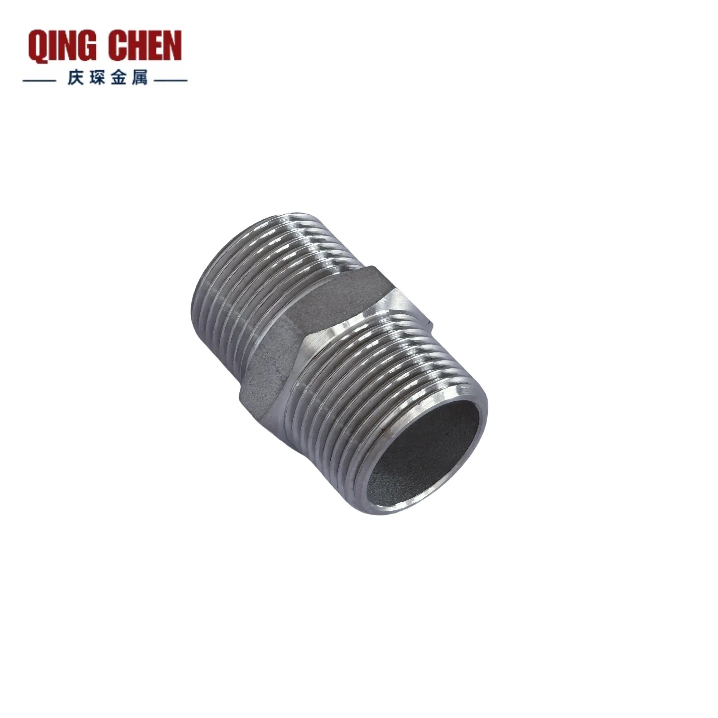 Premium Stainless Steel Hex Nipple Connector for Precision Use