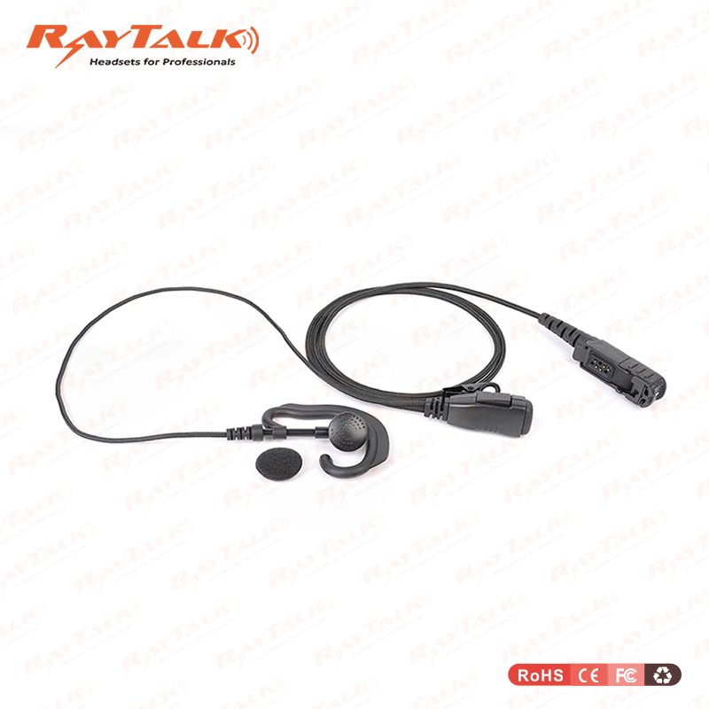 2 Wire Ear Hook Earpiece for Motorola Em-2827c