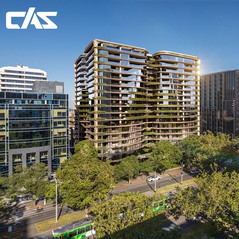 CAS Aluminium Low-E Double Glazed Tempered Glass Window Wall Aluminum Profiles for Home Use