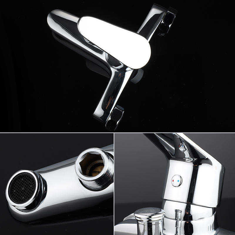 Traditional Brass Material Wall Mounted Single Handle Shower Taps Bathroom Faucet