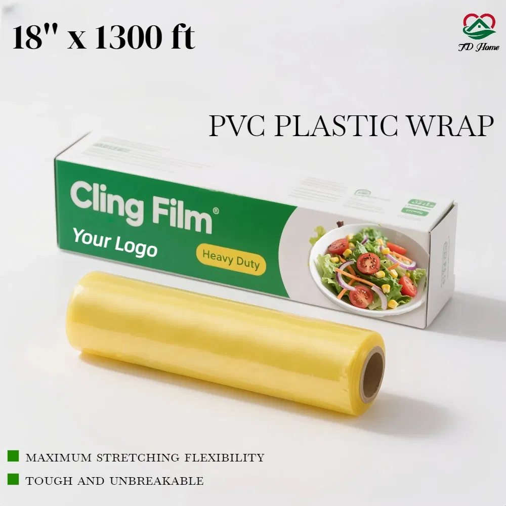 Custom Food Safe Grade PE Cling Film Plastic Rolling Wrap