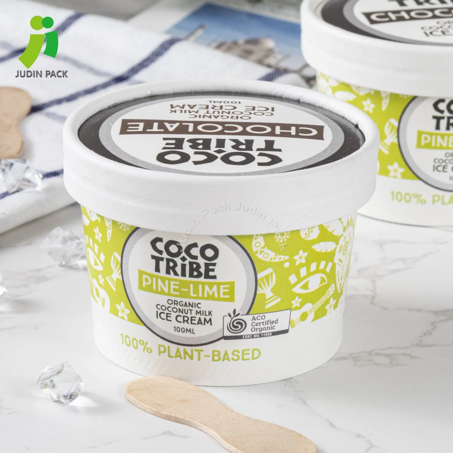 Frozen Yoghurt Paper Cup Disposable Design Ice Cream Paper Cups