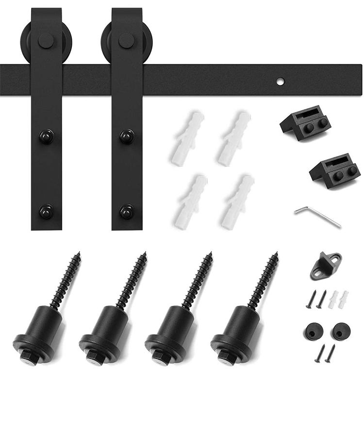 Kitchen Interior Wooden Cabinet Double Sliding Barn Door Hardware