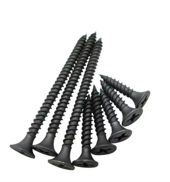 Screw Drywall Gypsum Board Weight Plastic Screw Steel and Wood DIN Manufacture Collated Black Screws for Metal Black Black Scrue